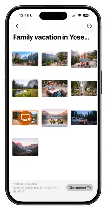 SlideFlow: casting photos to a TV on iPhone
